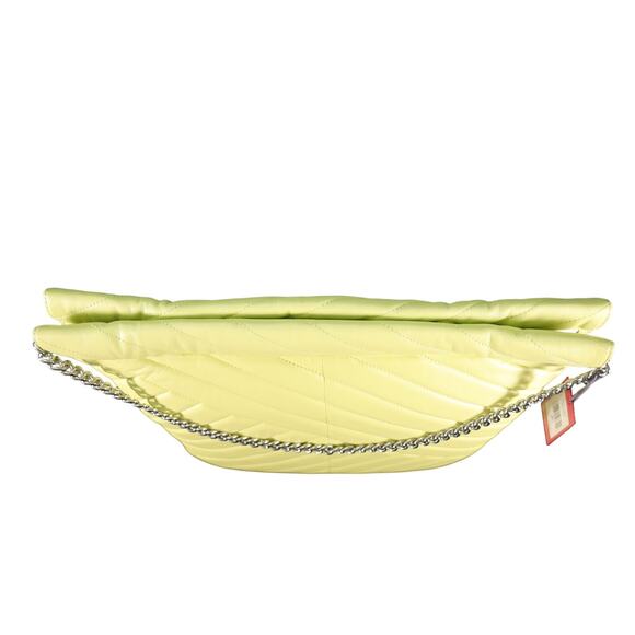 Vince Camuto Pehri Quilted Leather Shoulder Bag w/ Chain Strap-Celery Green-NWT - Picture 6 of 9